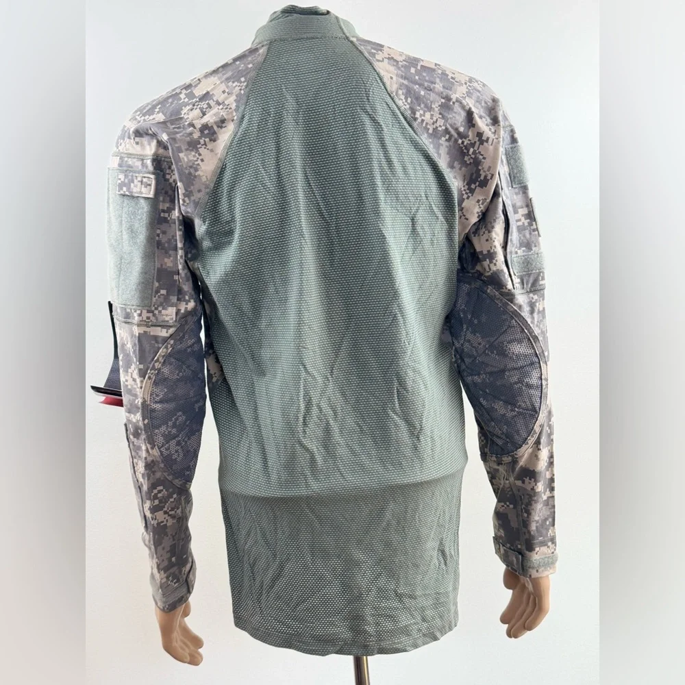 Massif US Army Combat Shirt Men Large, Digital Camo, Flame Resistant, Stretch - Picture 2 of 16